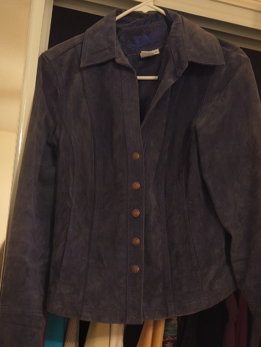 Live a Little Women's Suede Jacket in Black